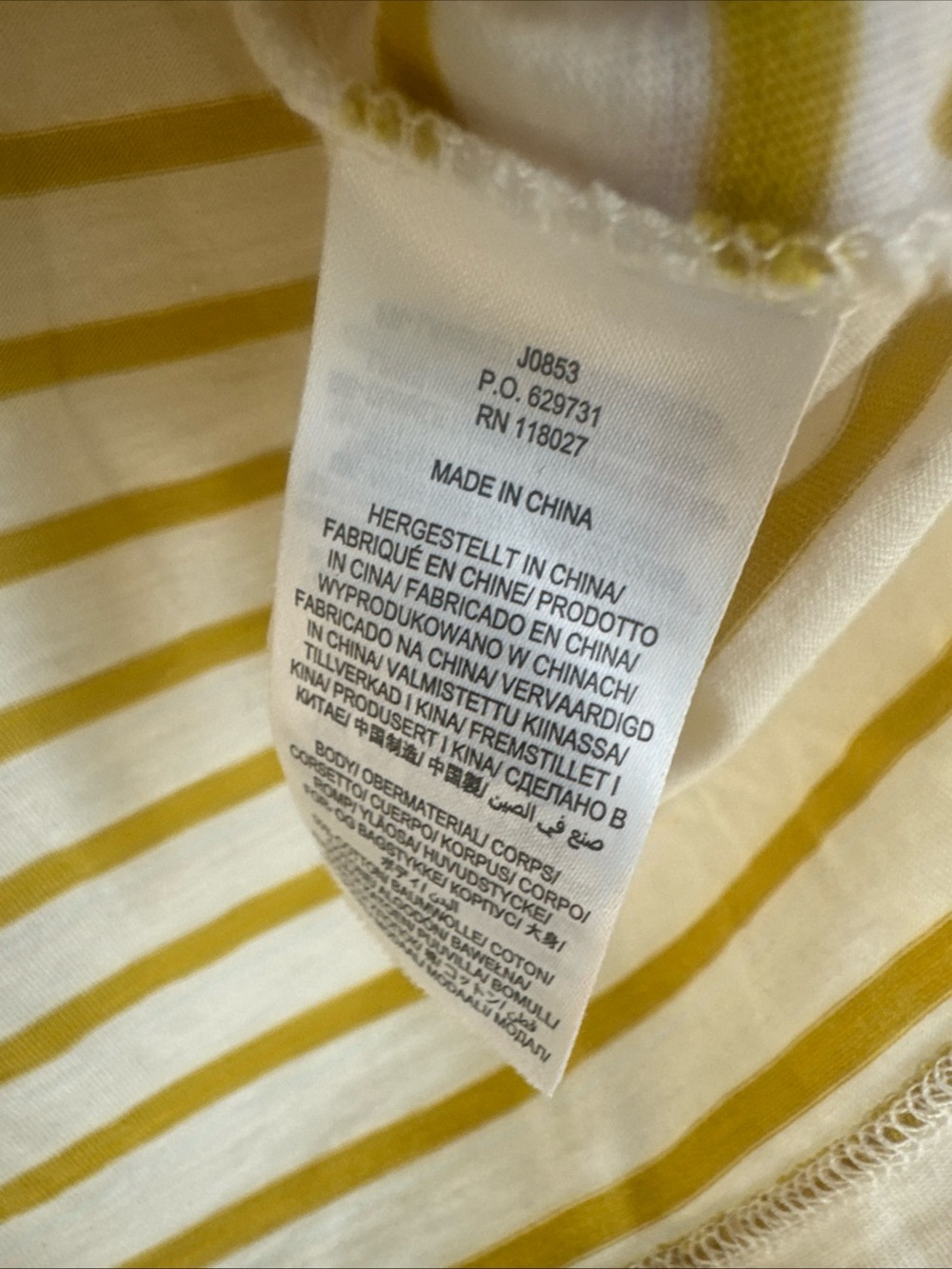Boden Kathleen Yellow White Stripped Eyelet Peter Pan Collar Size 10 - Picture 6 of 7
